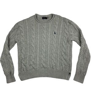 Polo Ralph Lauren Grey cable knit sweater